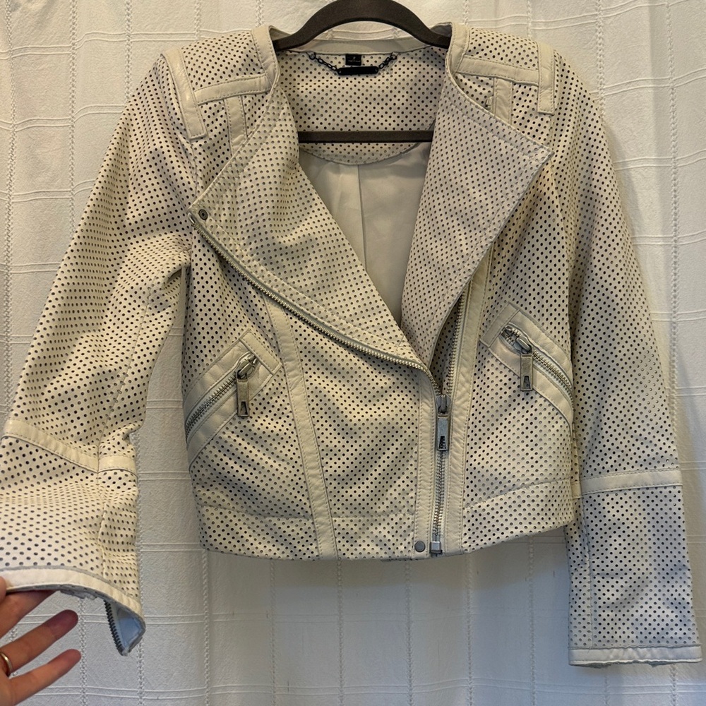 Rachel Zoe Women's Perforated leather Jacket